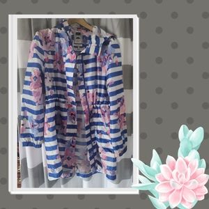 Joules Hooded Packable Rain Jacket